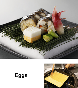 3rd Kenchin-yaki of spanish mackerel,Murasame-egg